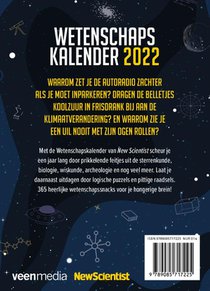 Wetenschapskalender 2022 achterkant