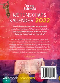 Young Scientist Wetenschapskalender 2022 achterkant