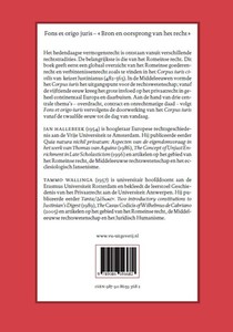 Fons et origo iuris Versio Belgica achterzijde