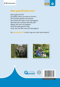 Bomen met fruit achterzijde