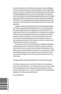 De spektakelmaatschappij & commentaar op de spektakelmaatschappij achterzijde