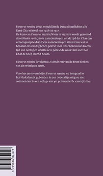 Woede en mysterie ; Fureur et mystère achterzijde