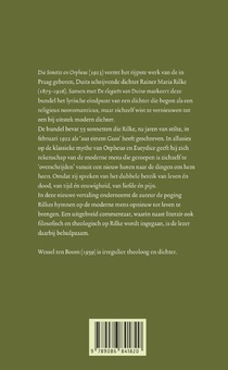 De sonnetten aan Orpheus achterzijde
