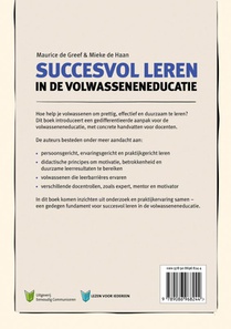 Succesvol leren in de volwasseneneducatie achterzijde
