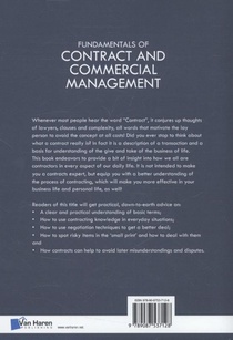 Fundamentals of contract and commercial management achterzijde