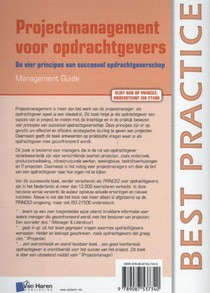 Projectmanagement voor opdrachtgevers achterzijde