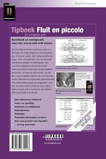 Tipboek fluit en piccolo achterzijde