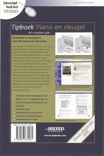 Tipboek Piano en vleugel achterzijde