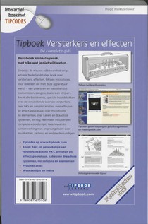 Tipboek versterkers en effecten achterzijde