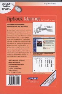 Tipboek Klarinet achterzijde