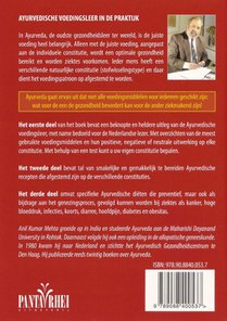 Ayurvedische voedingsleer in de praktijk achterzijde