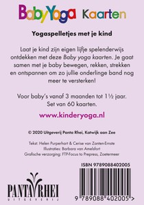 Baby-yoga kaarten achterkant