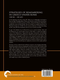 Strategies of remembering in greece under Rome 100 bc - 100 ad achterzijde