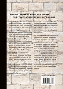 Constructing monuments, perceiving monumentality and the economics of building achterzijde