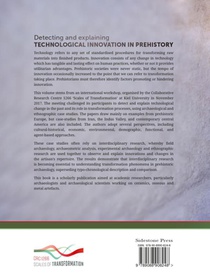 Detecting and explaining technological innovation in prehistory achterzijde