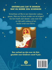 Sinterklaas zat te denken wat hij Borre zou schenken achterzijde