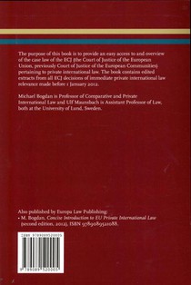 EU private international law: an ECJ casebook achterzijde