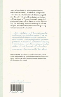 Wat is politiek? achterzijde