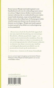Wij zijn nooit modern geweest achterzijde
