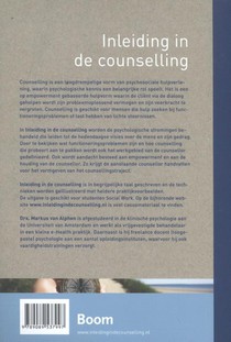 Inleiding in de counselling achterzijde