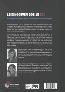 Leidinggeven doe je zo! achterzijde