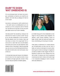 Durf te doen wat onbekend is achterzijde