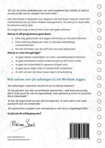 Werkboek Tekenen (met het rechterbrein) kun je leren achterzijde