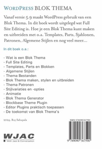 WordPress Blok Thema achterzijde