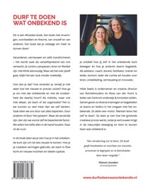 Durf te doen wat onbekend is achterzijde