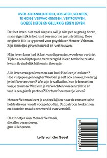 Het leven is niet veel soeps en andere geruststellende zinnetjes van Meneer Veltman achterzijde