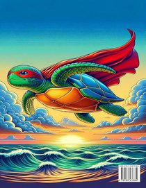 Superhero Animals Coloring Book achterzijde