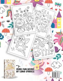 My BIG Princess, Unicorn, Mermaid and Fairy Coloring Book achterzijde