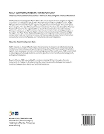Asian Economic Integration Report 2017 achterzijde