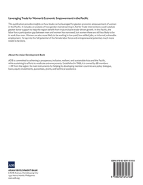 Leveraging Trade for Women's Economic Empowerment in the Pacific achterzijde