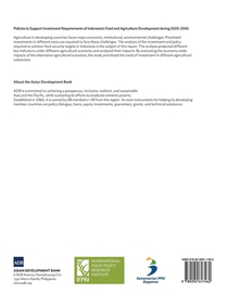 Policies to Support Investment Requirements of Indonesia's Food and Agriculture Development during 2020-2045 achterzijde