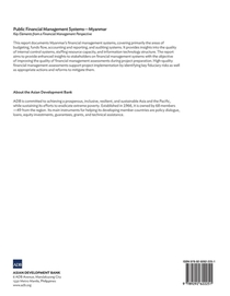 Public Financial Management Systems – Myanmar achterzijde