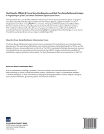 Next Steps for ASEAN+3 Central Securities Depository and Real-Time Gross Settlement Linkages achterzijde