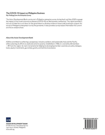 The COVID-19 Impact on Philippine Business achterzijde