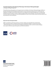 Transforming Power Development Planning in the Greater Mekong Subregion achterzijde