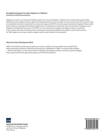 Strengthening Support for Labor Migration in Tajikistan achterzijde