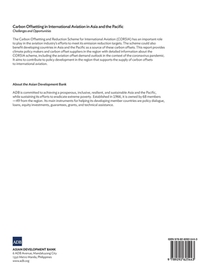 Carbon Offsetting in International Aviation in Asia and the Pacific achterzijde