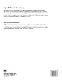 Regional Public Goods in Asia and Europe achterzijde
