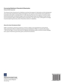 Harnessing Uzbekistan's Potential of Urbanization achterzijde