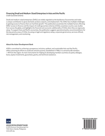 Financing Small and Medium-Sized Enterprises in Asia and the Pacific achterzijde