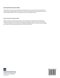 Asia Bond Monitor – March 2022 achterzijde