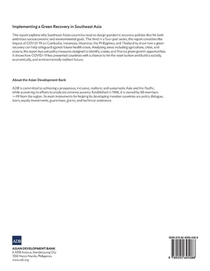 Implementing a Green Recovery in Southeast Asia achterzijde