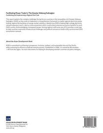 Facilitating Power Trade in the Greater Mekong Subregion achterzijde