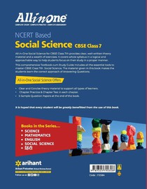 Cbse All in One Ncert Based Social Science Class 7 for 2022 Exam achterzijde