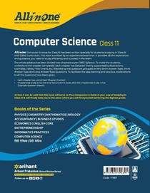 Cbse All in One Computer Science Class 11 for 2022 Exam achterzijde