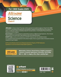 All In One Class 9th Science for CBSE Exam 2024 achterzijde